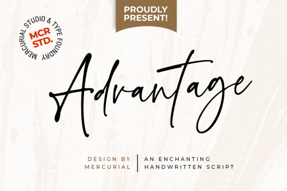Advantage: A Classic Handwritten Script Font