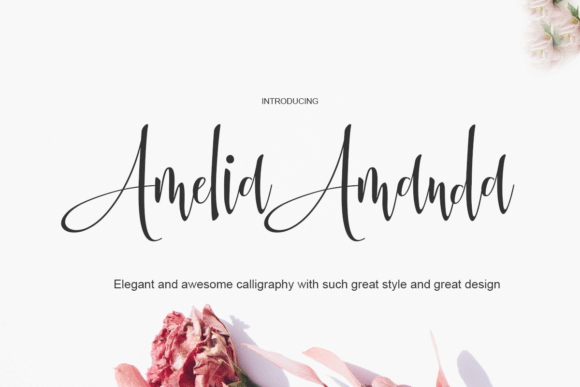 Amelia Amanda: Elegant Script Font for Magical Designs