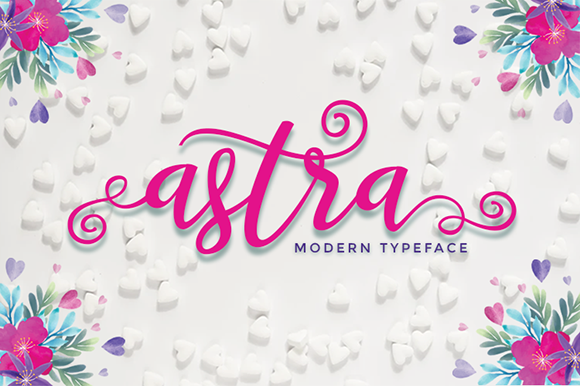 Astra: A Modern Script Font Balancing Playful Charm with Refined Elegance