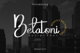 Belatoni: Light Script Font for Beautiful Crafting