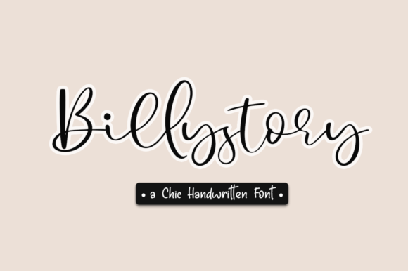 Billystory: Integrating a Refined Script Font into Professional Design Workflows