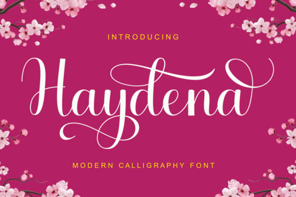 Haydena: A Modern Script Font That Elevates Creative Projects