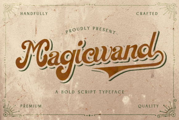 Magic Wand: A Retro Script Font with Personality