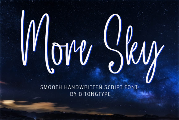 When Letters Breathe: Discovering the Flowing Character of More Sky