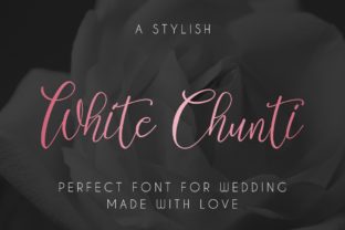 White Chunti: A Handwritten Script That Feels Like a Love Letter